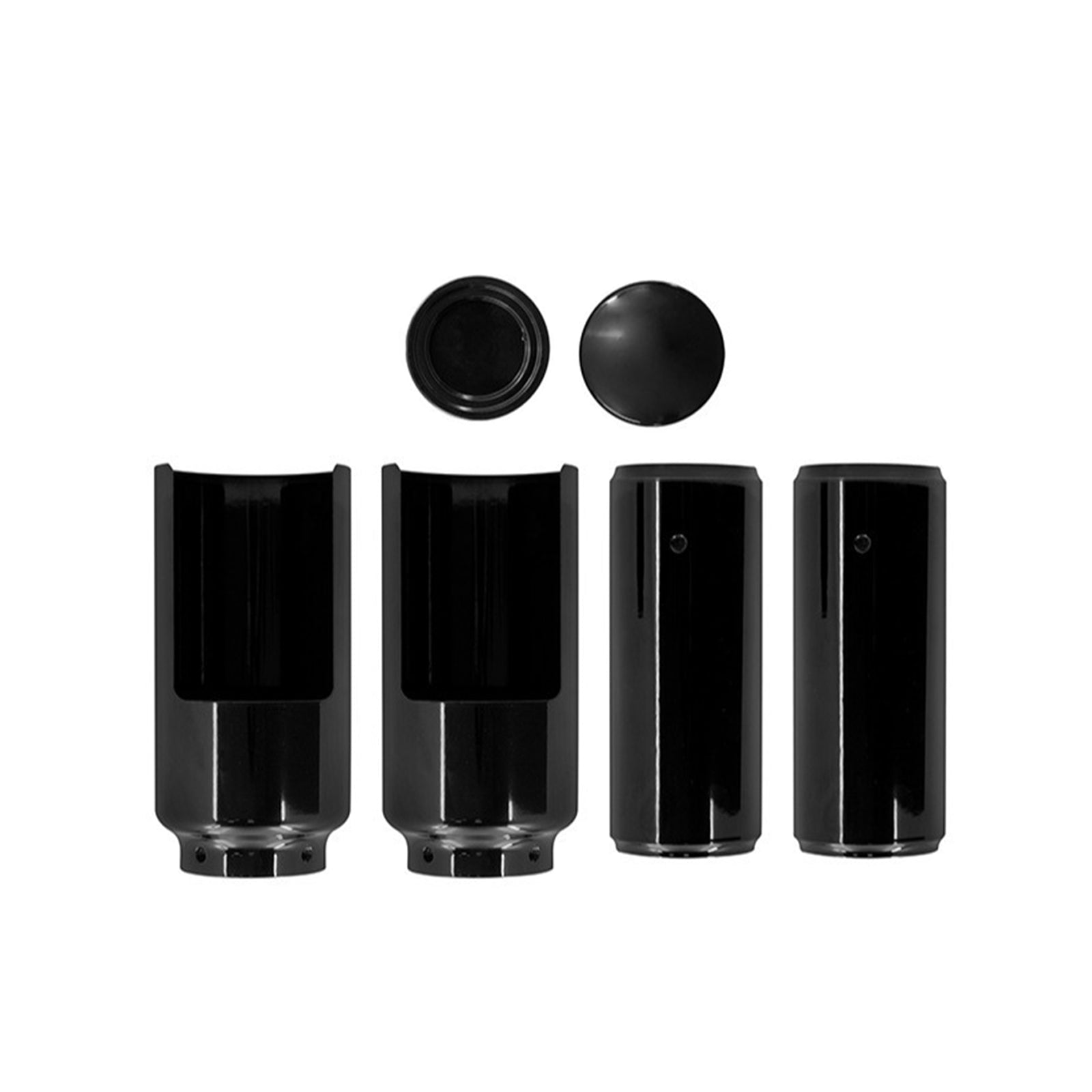 Black Fork Cover Set For Harley Softail M8 Street Bob 2018-2022 Full