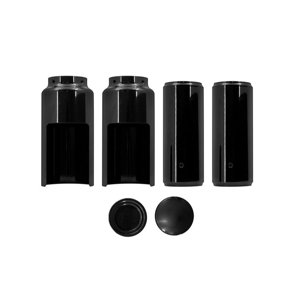 Black Fork Cover Set For Harley Softail M8 Street Bob 2018-2022 Full
