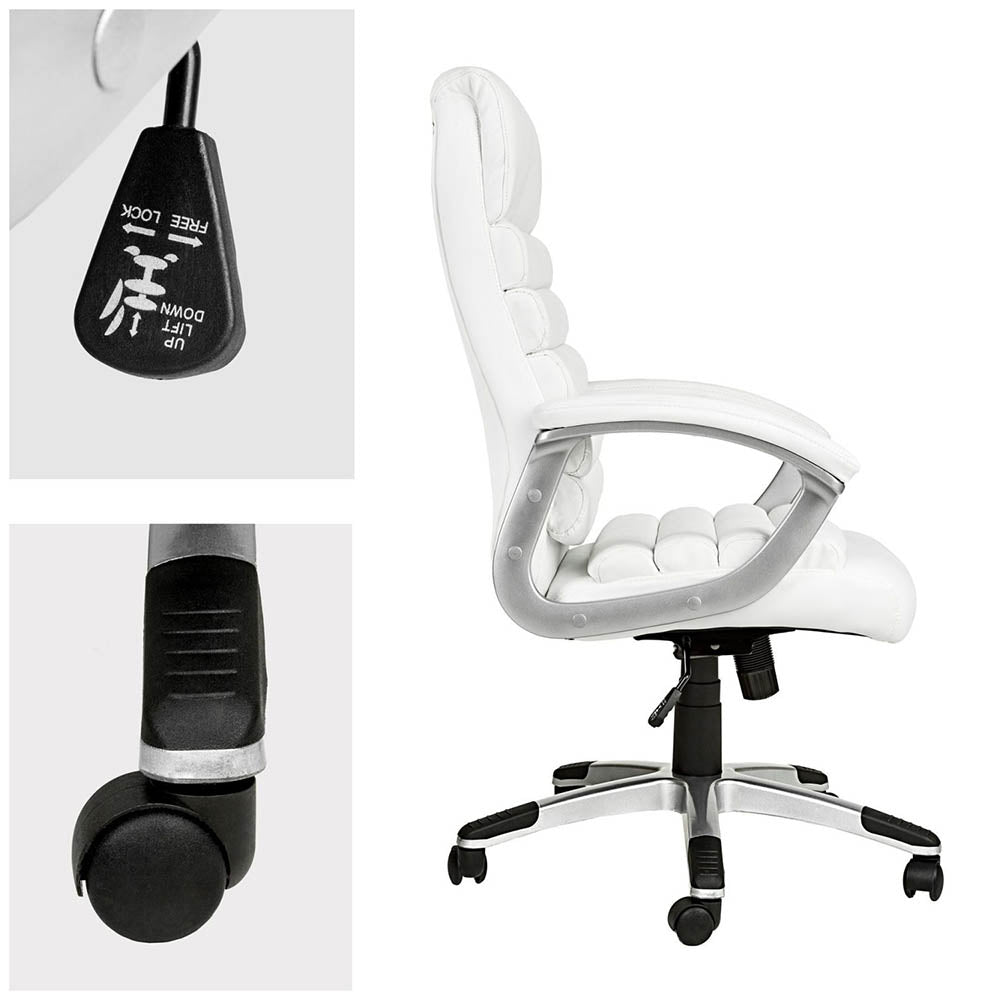 Premium boss swivel chair, 2 colors - white